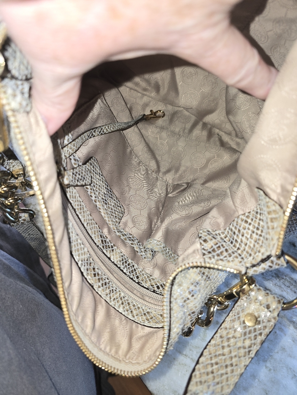 Michael Kors Python Crossbody - Picture 3 of 5